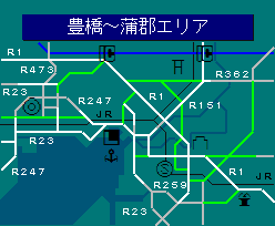 豊橋～蒲郡エリア