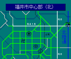 福井市中心部（北）