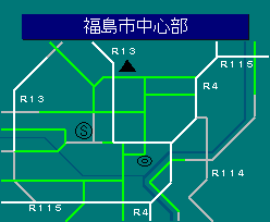 福島市中心部