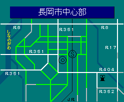 長岡市中心部