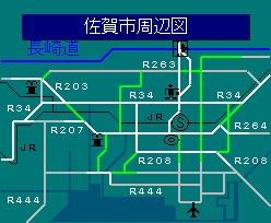 佐賀市周辺図